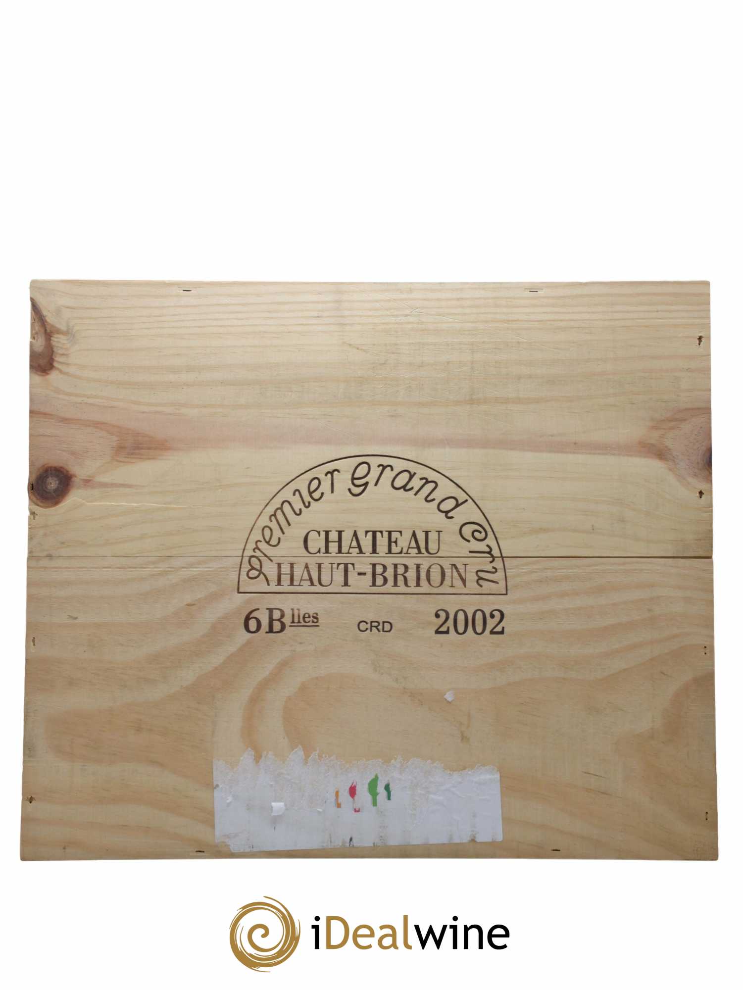 Château Haut Brion 1er Grand Cru Classé  2002 - Lot de 6 Bouteilles