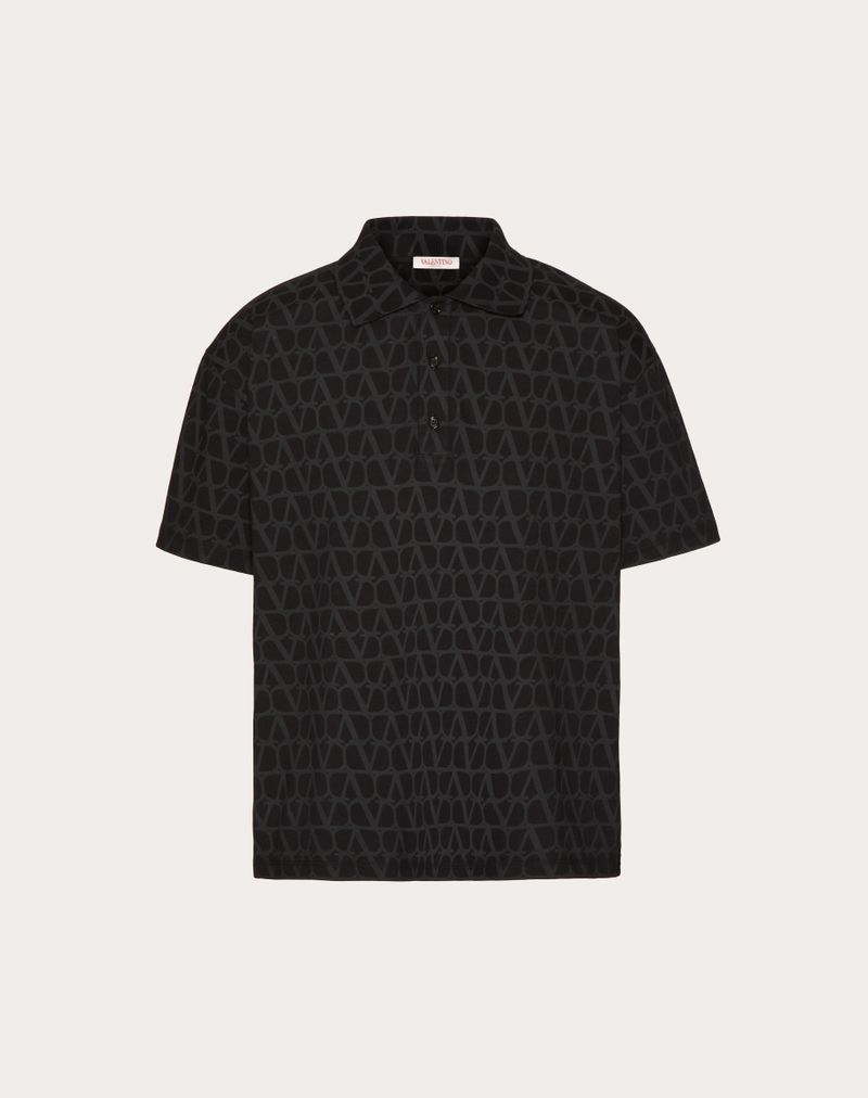 Camisa polo de algodão com estampa Toile Iconographe