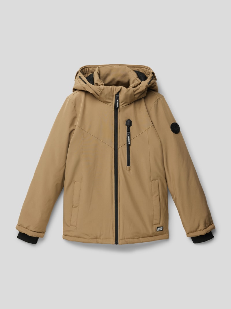 Jacke in Two-Tone-Machart Modell 'Thames' in camel