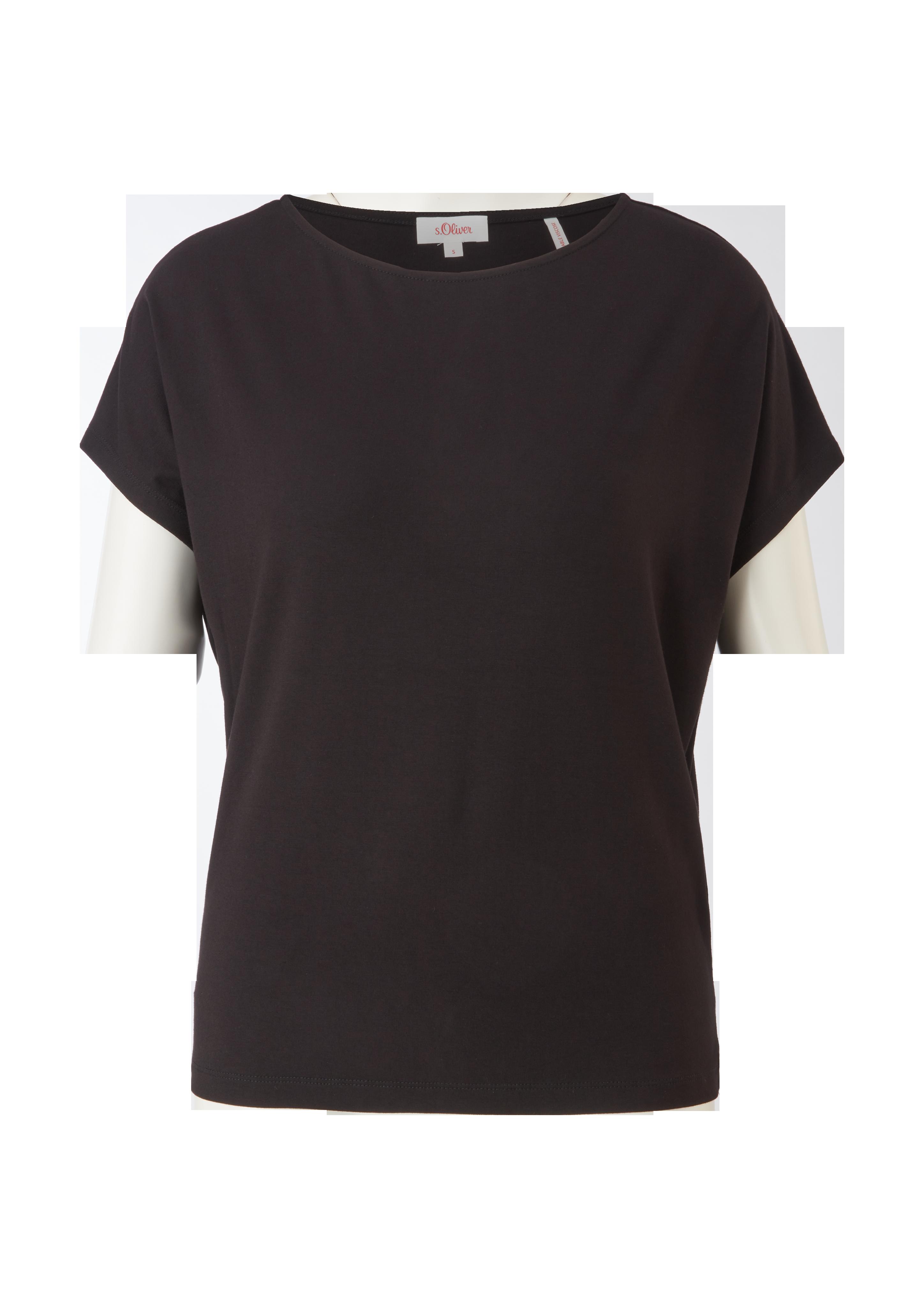 Ärmelloses T-Shirt aus Viskosestretch  2112030-9999