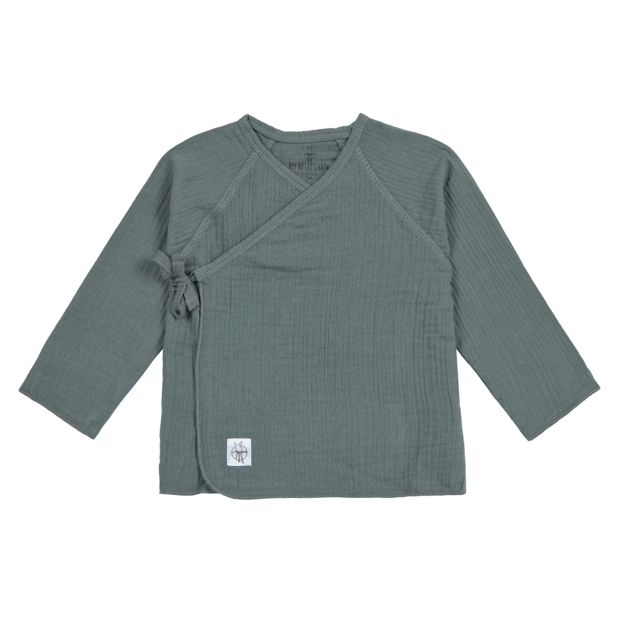 Musselin Wickelshirt - Bio Baumwolle, Petrolgrün