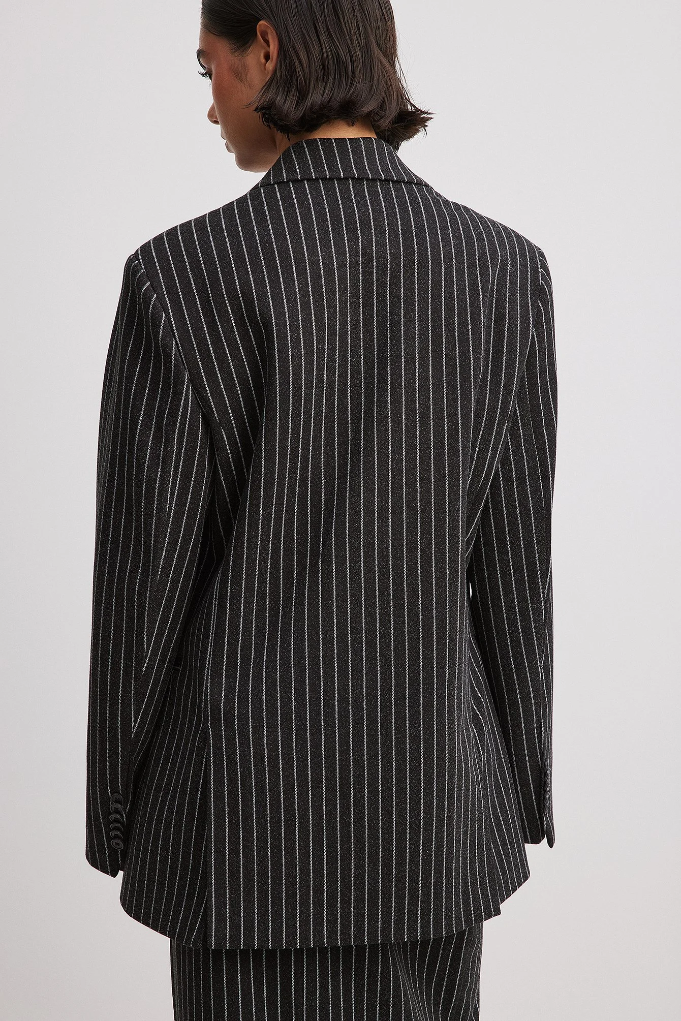 Oversize Nadelstreifen-Blazer