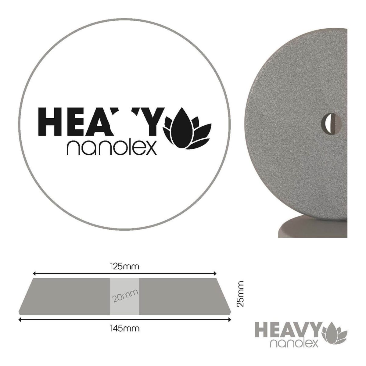 Nanolex Polierpad Heavy DA 125mm hart