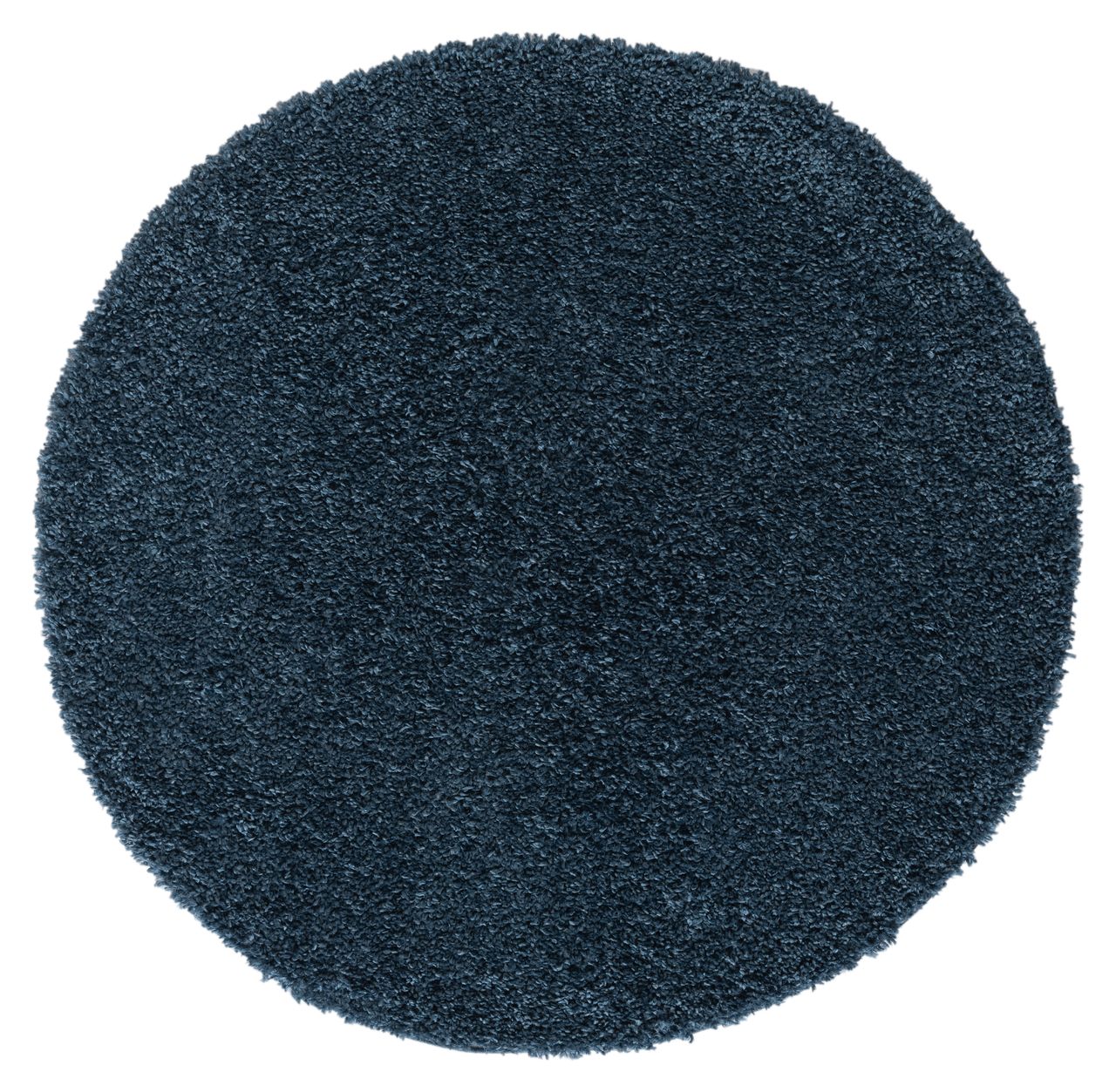 MyFlair Teppich Elodie, 150cm x 150cm, Farbe Dunkelblau, rund, Florhöhe 37mm