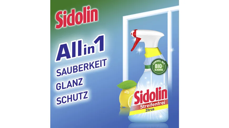 SIDOLIN Streifenfrei Zitrus 500 ml