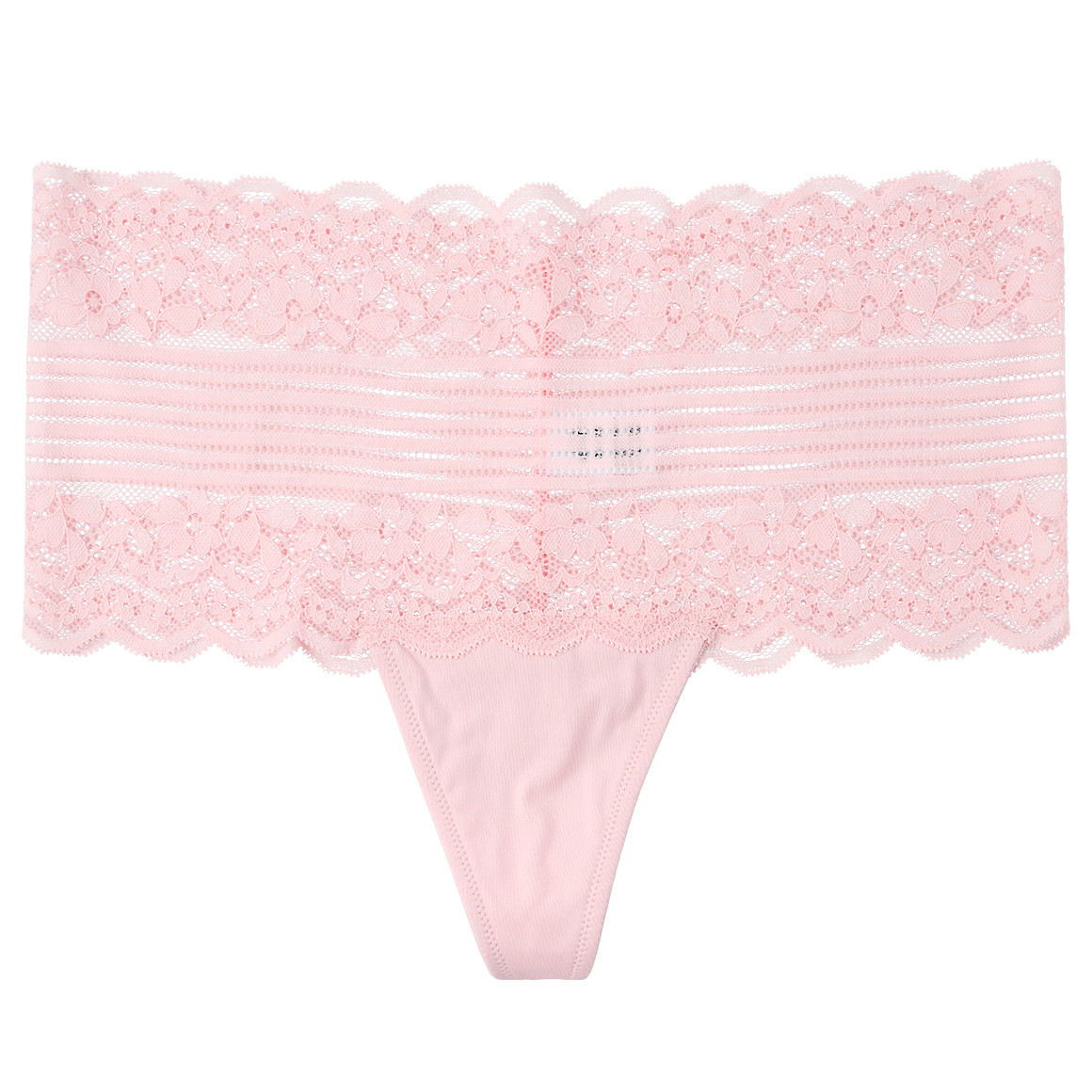 Damen String mit floraler Spitze