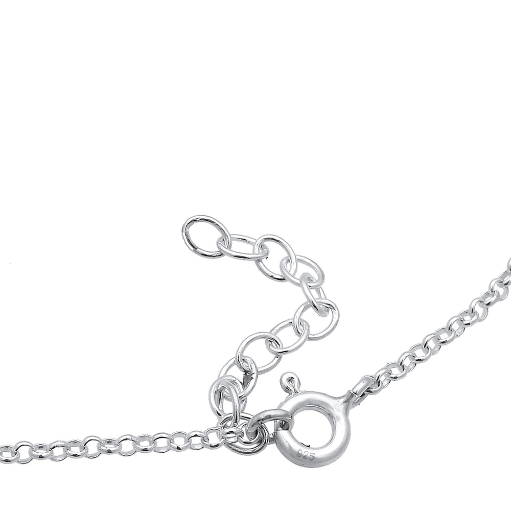 Elli Elli Bracelet Erbskette Feder Bettelarmband Boho Look 925 Silber Bracelet