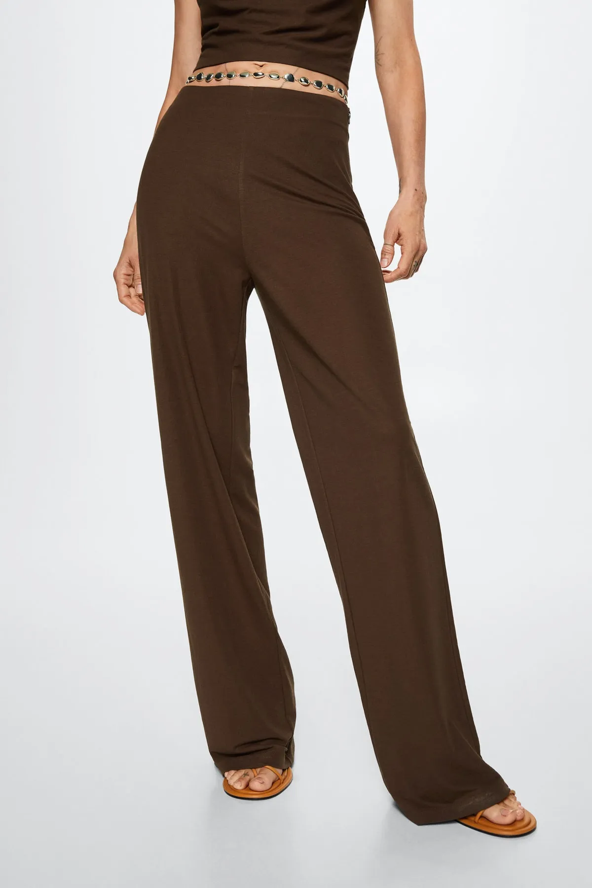 MANGO  Braune Damenhose 37050456