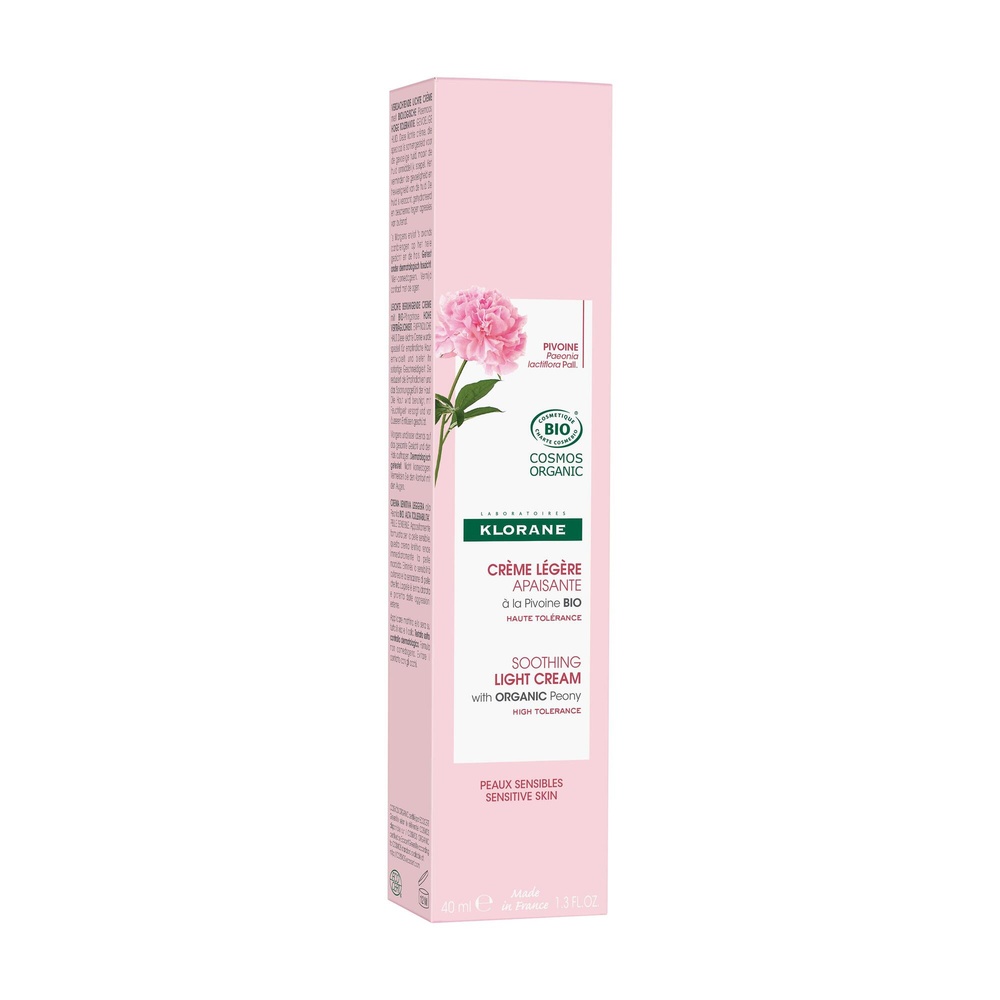 Klorane Crème Légère Apaisante à la Pivoine BIOPeaux sensibles 40 ml Crème