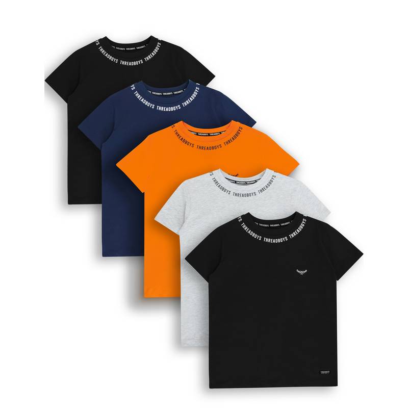 Threadboys 5er Mehrpack TBBPrince Printshirt Jungen