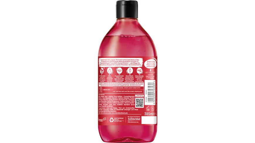 NATURE BOX Duschgel Revitalisierend Granatapfel-Duft 385 ml 385 ml