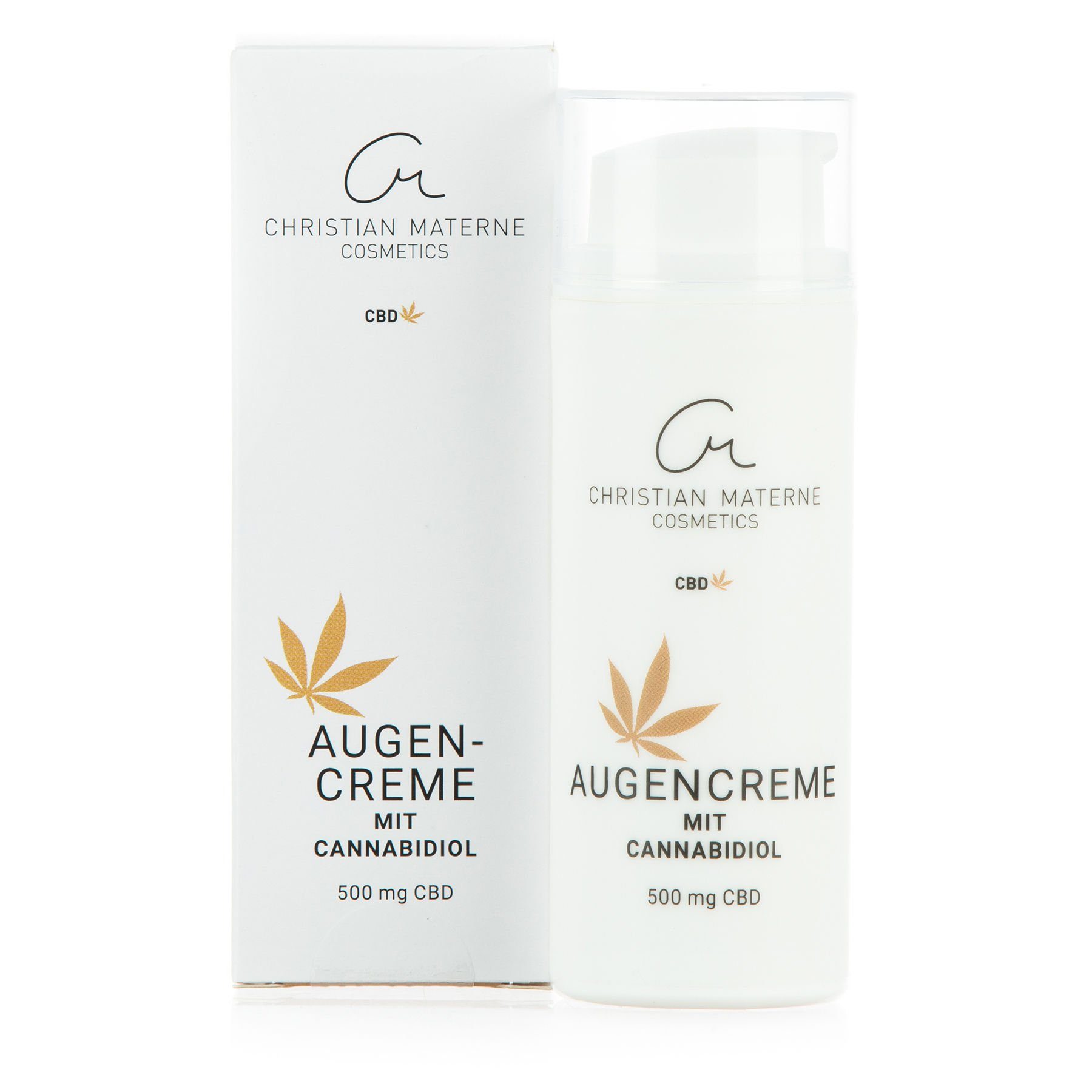 Christian Materne Augencreme mit CBD, für eine regenerierte Augenpartie und Feuchtigkeitszufuhr