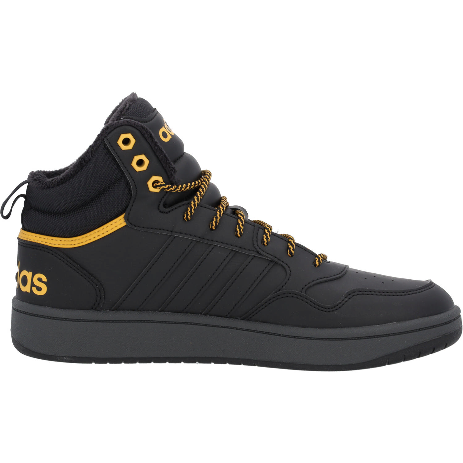 Adidas Hoops 3.0 MID M, Sneakers High, Herren, Schwarz (Black/Preyel)