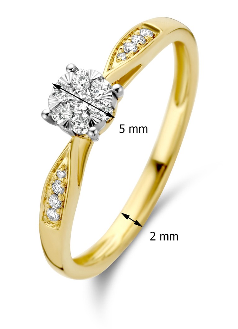Anello in oro Diamond Point, diamante da 0,20 ct, Enchanted