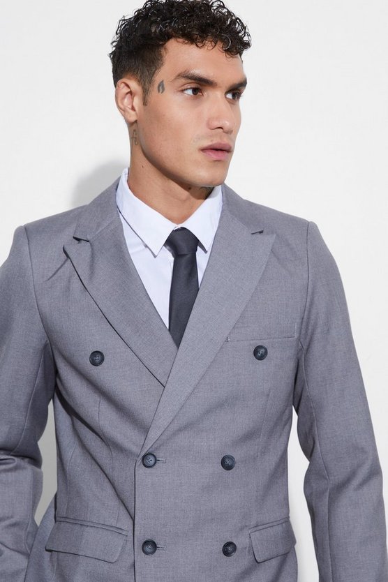 Zweireihiger Slim-Fit Blazer