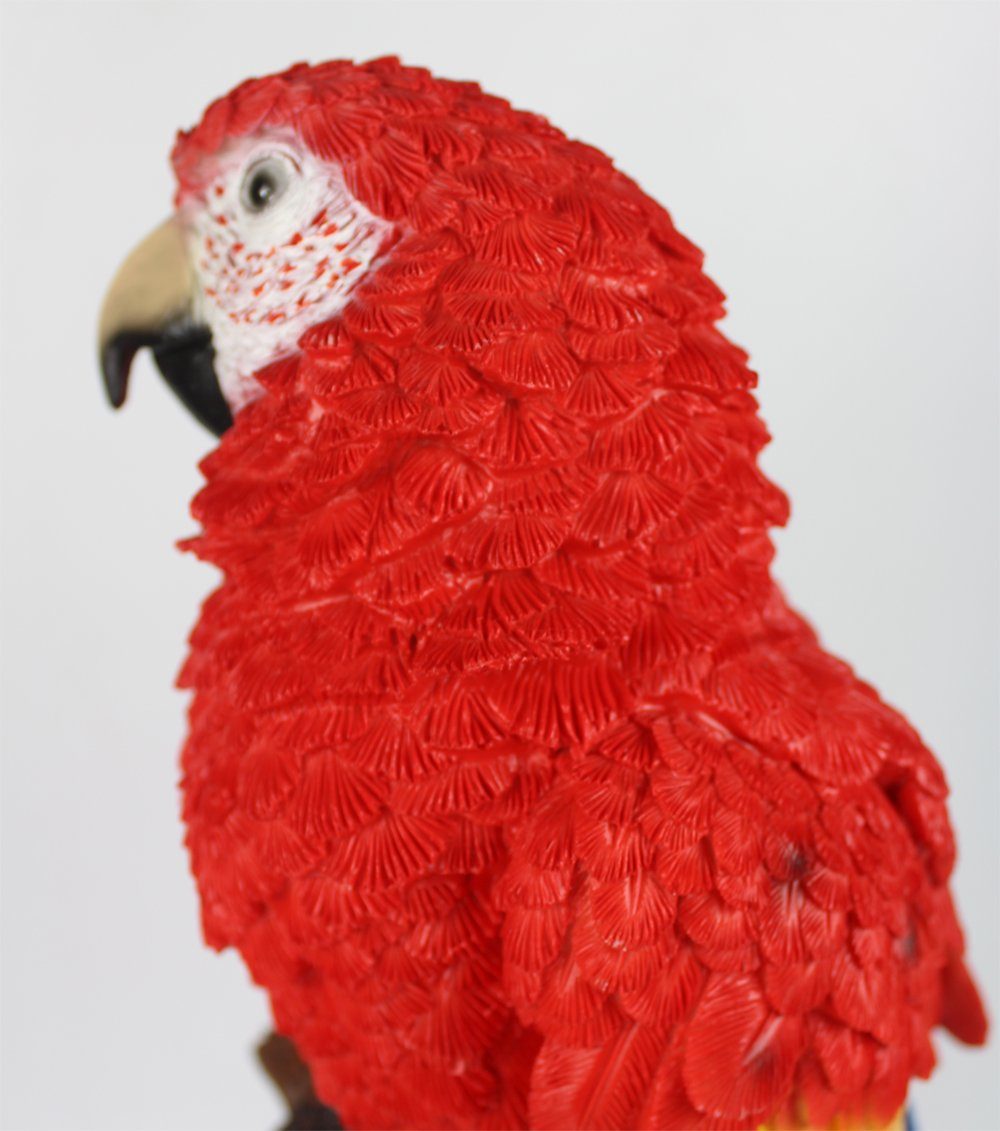 Arnusa Gartenfigur Ara Papagei 66cm Dekofigur, Tierfigur wie echt