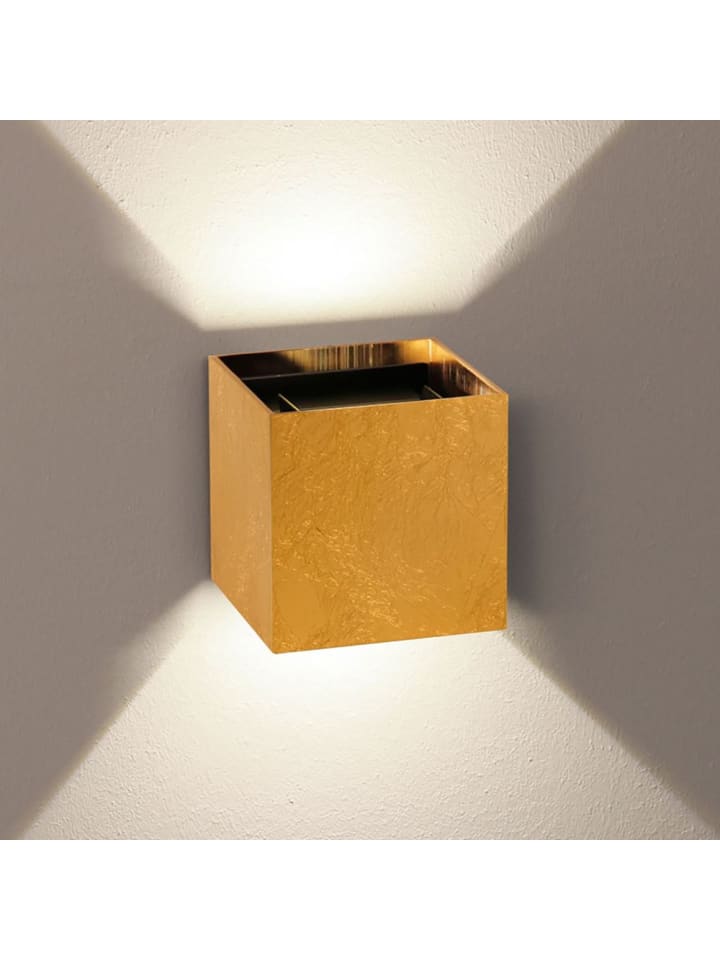 s.LUCE Ixa Abdeckung quadratisch für Ixa Basis in Blattgold günstig kaufen 10 cm