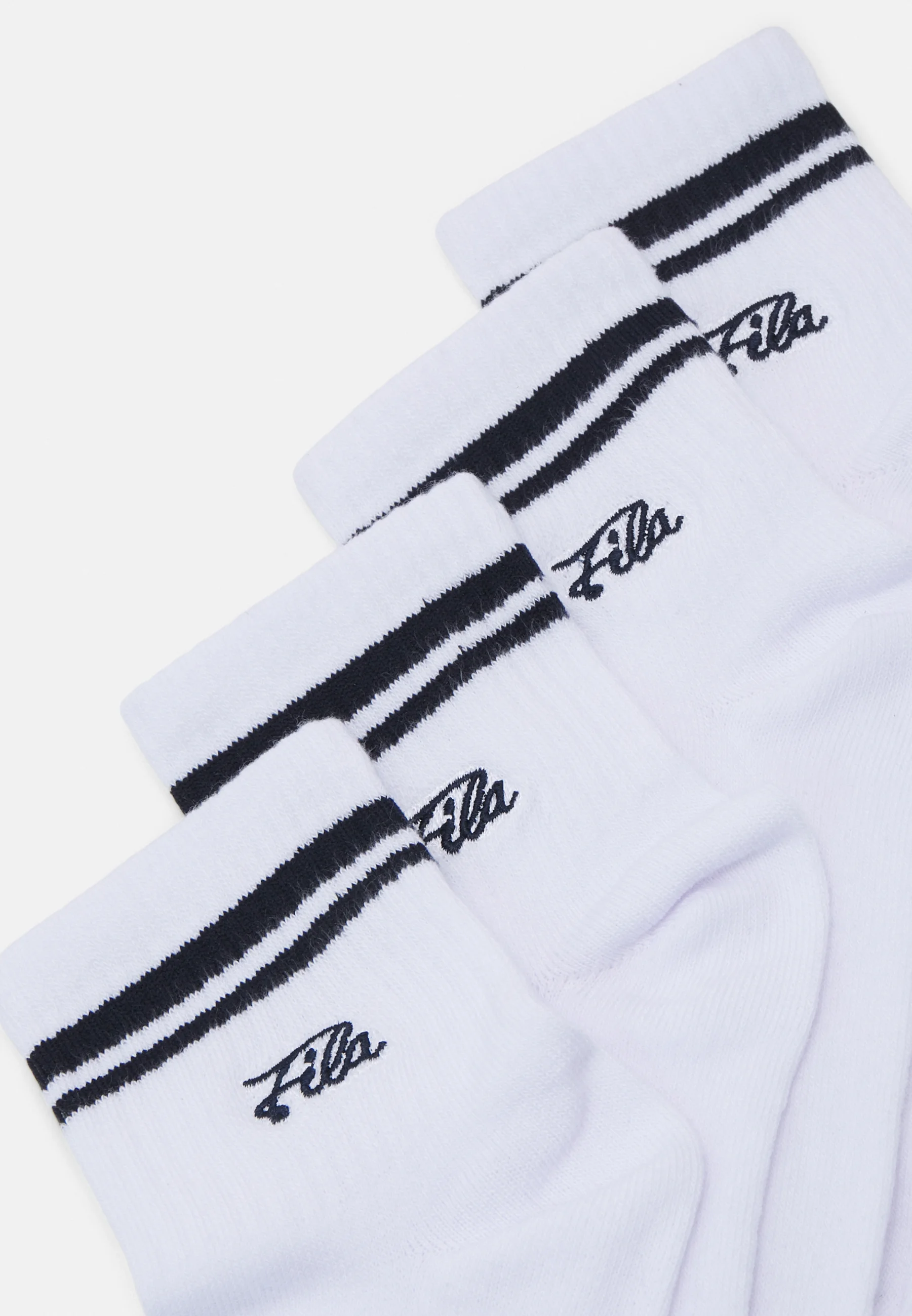Fila QUARTER CON LOGO BORDADO UNISEX 4 PACK - Calcetines