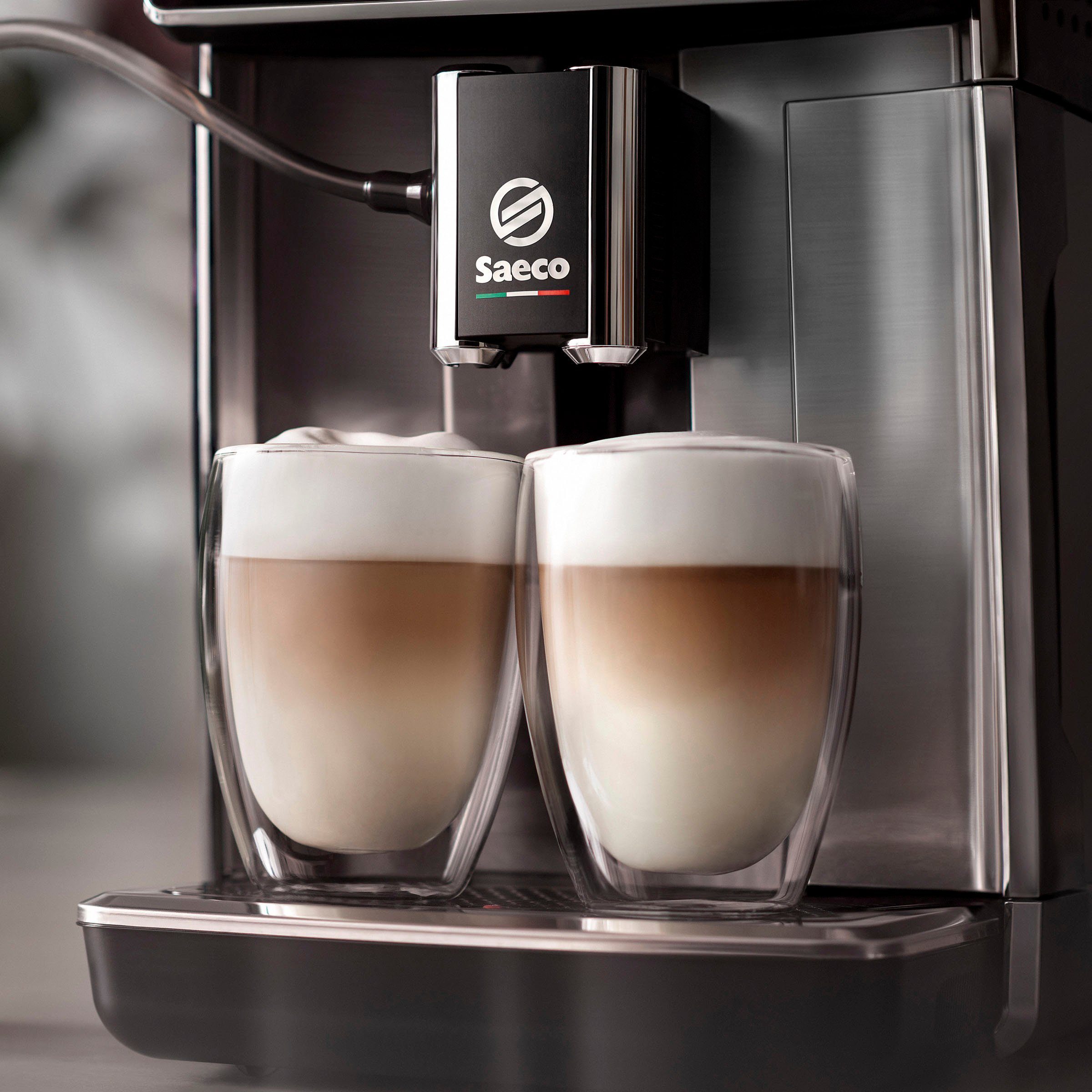 Saeco Kaffeevollautomat Saeco GranAroma Deluxe SM6685/00, Pflegeset CA6707/10 im Wert von UVP 49,99€