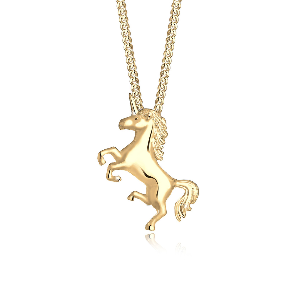 Elli Elli Collier Femme Pendentif Licorne Magique - (925/1000) Argent Bijoux