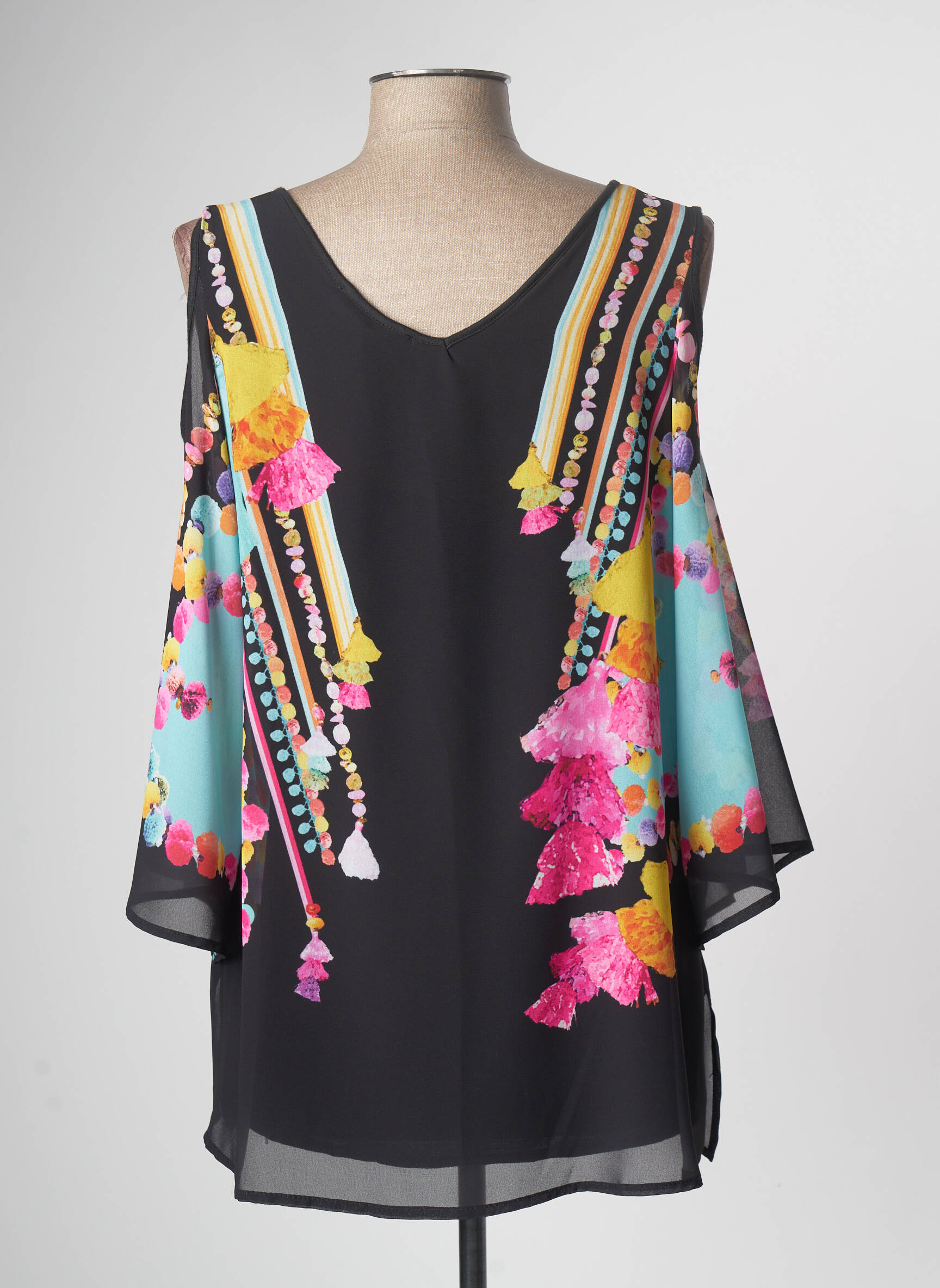 Fuego Woman Tuniquemanchelongue Femme couleur noir