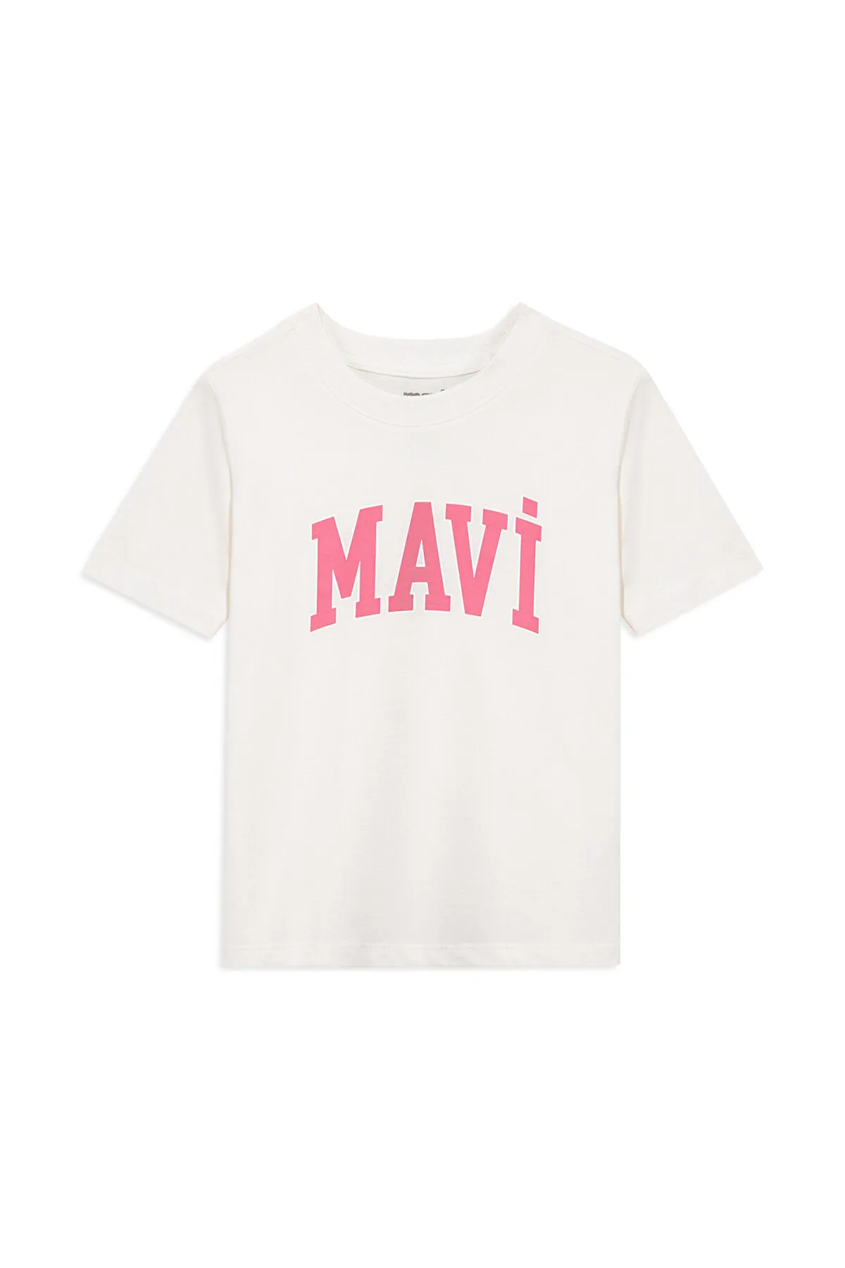 Mavi  Weißes T-Shirt mit Logo-Print, reguläre Passform / normaler Schnitt 7610109-70057