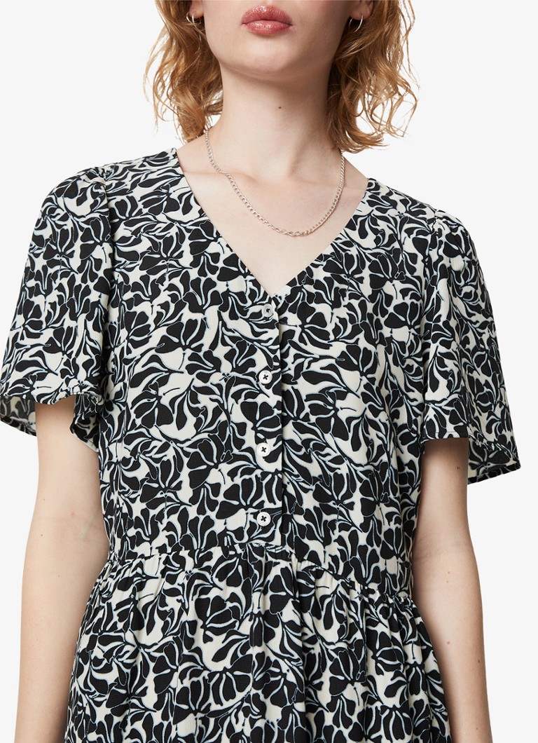 Rochie-tunică midi din denim cu imprimeu floral Marc O'Polo