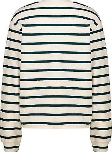 Marc O' Polo DENIM Damen Langarmshirt aus Bio-Baumwolle Oversized Fit