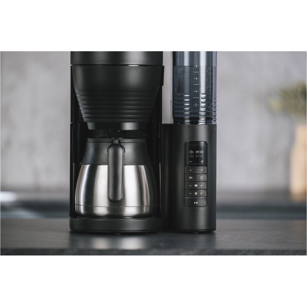Melitta Kaffeemaschine mit Mahlwerk AromaFresh Therm Pro - Filterkaffeemaschine - schwarz
