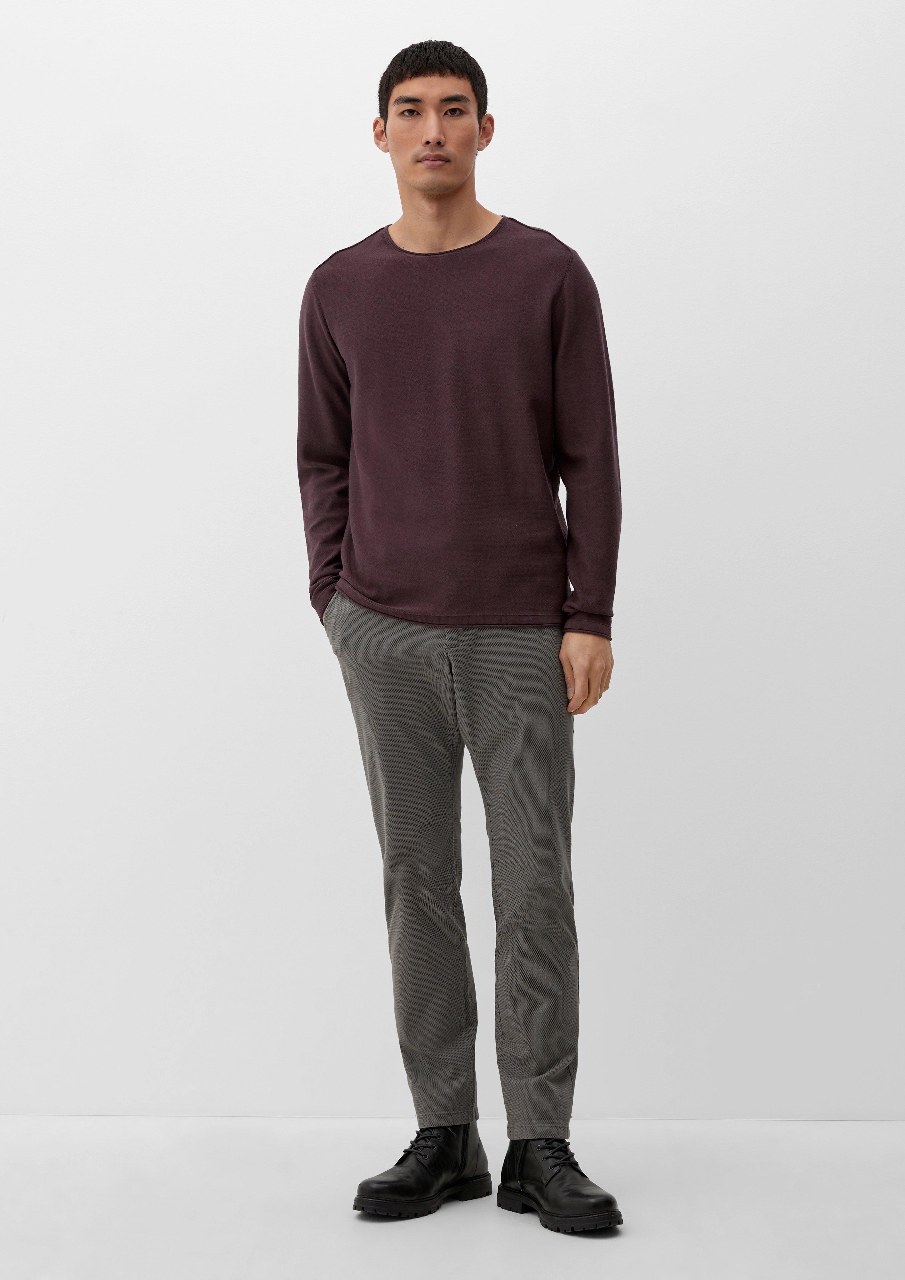 Pullover mit Rollsaumblende  2124525-4991