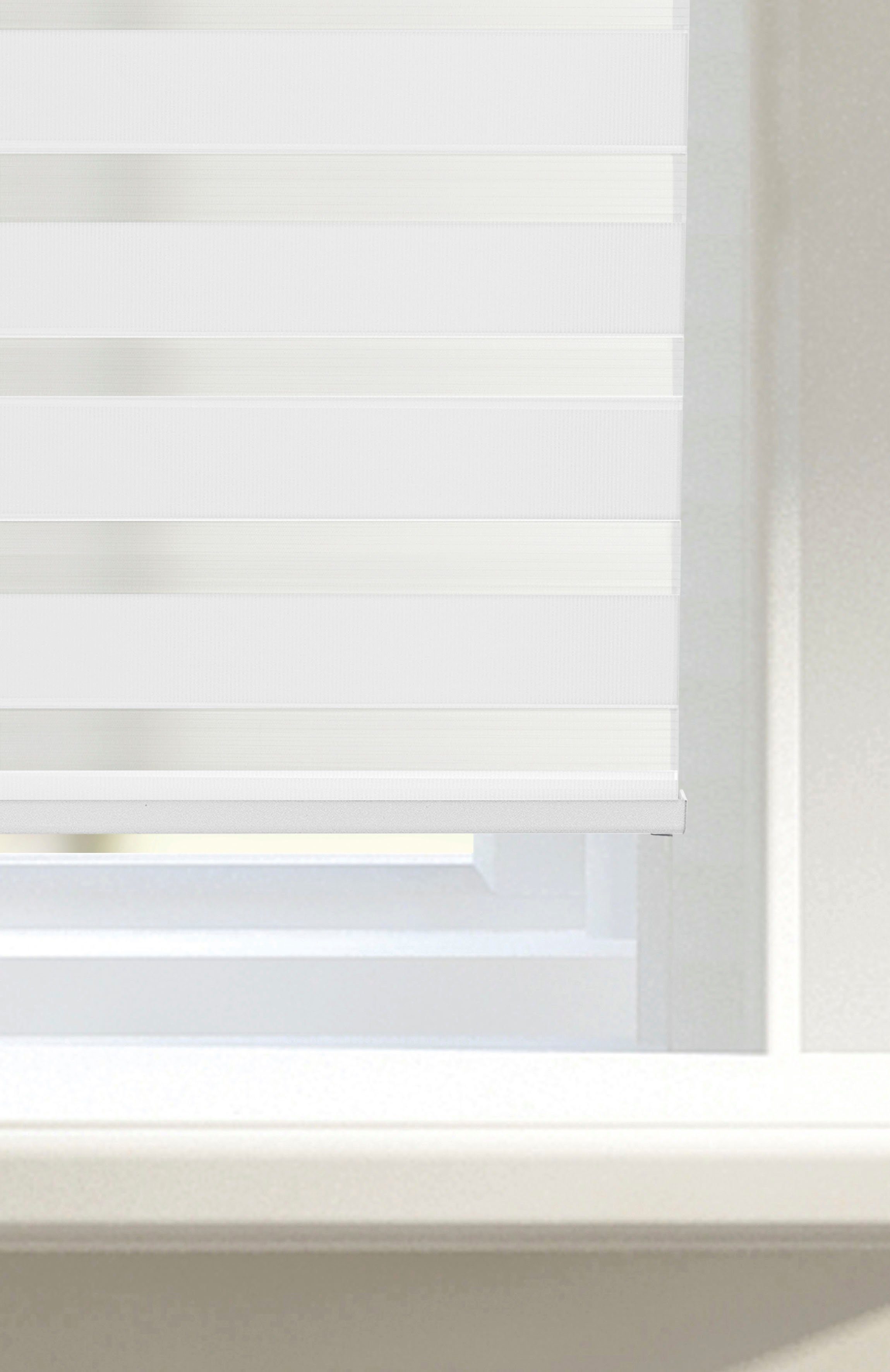 Doppelrollo Gracee, OTTO products, Lichtschutz, ohne Bohren, freihängend, Klemmfix, nachhaltig, recyceltes Polyester, schnurlos, monochrom, Klemmträger