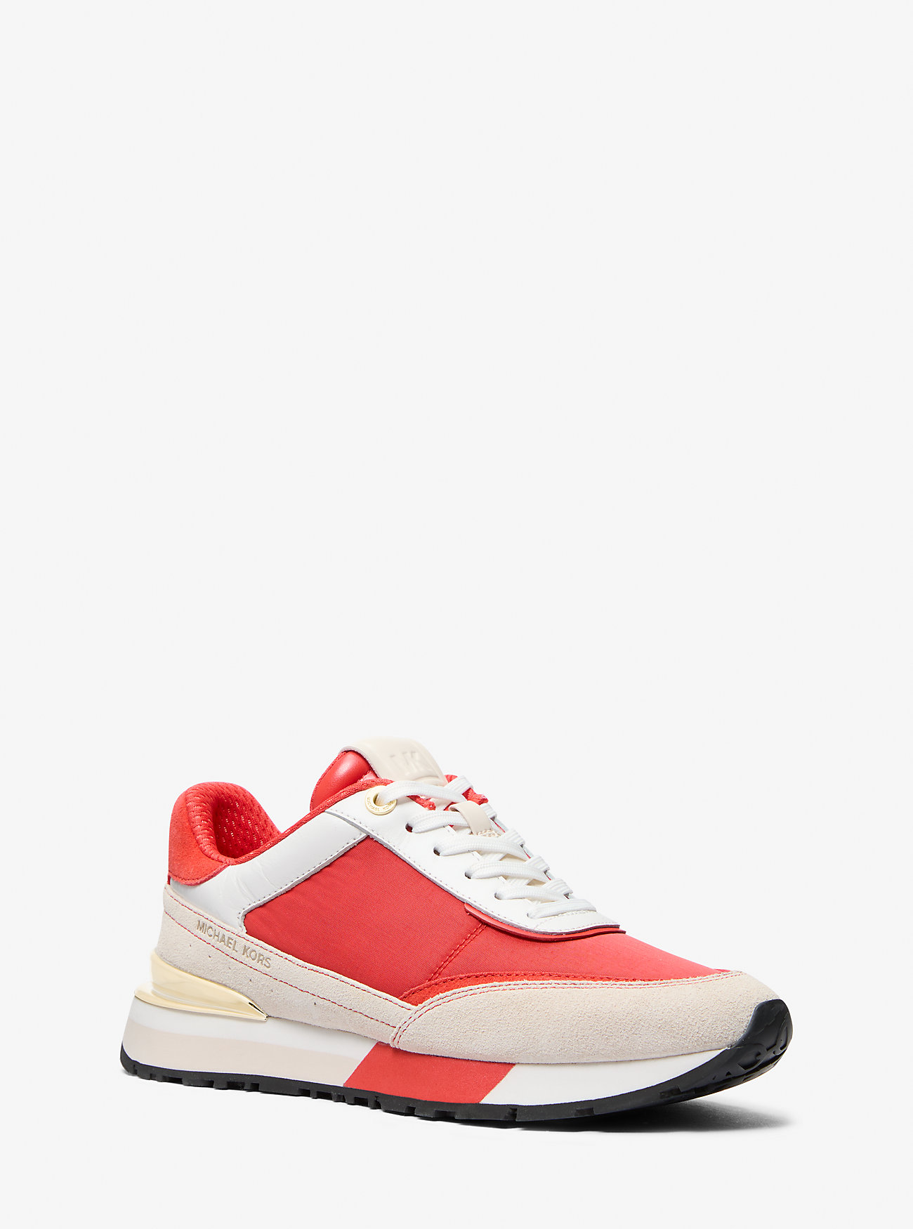 Nova Leather and Nylon Trainer - BURNT SIENNA