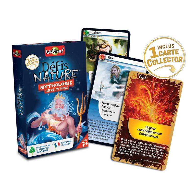 Jeu de cartes Défis Nature Mythologie, Héros et Dieux Bioviva