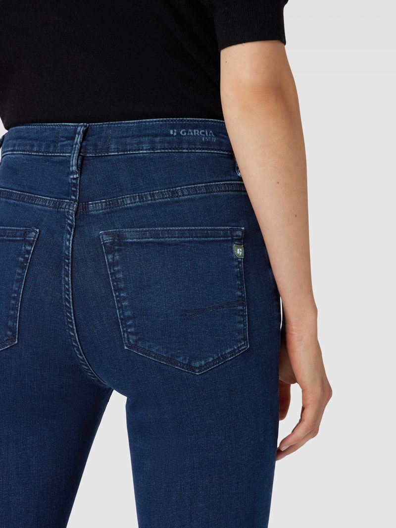 Jeans im 5-Pocket-Design Modell 'CELIA' in dunkelblau