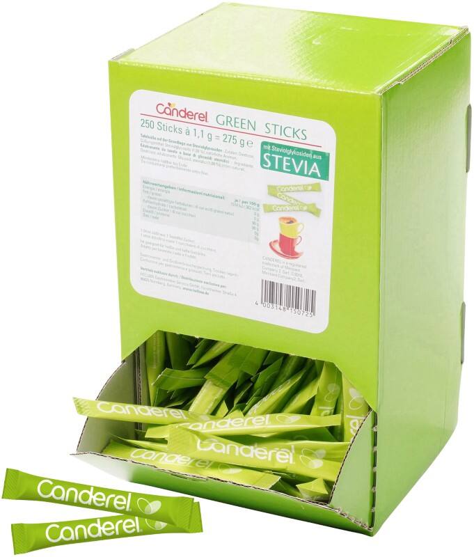 Canderel Stevia-Sticks Green 250 Stück à 1.3 g