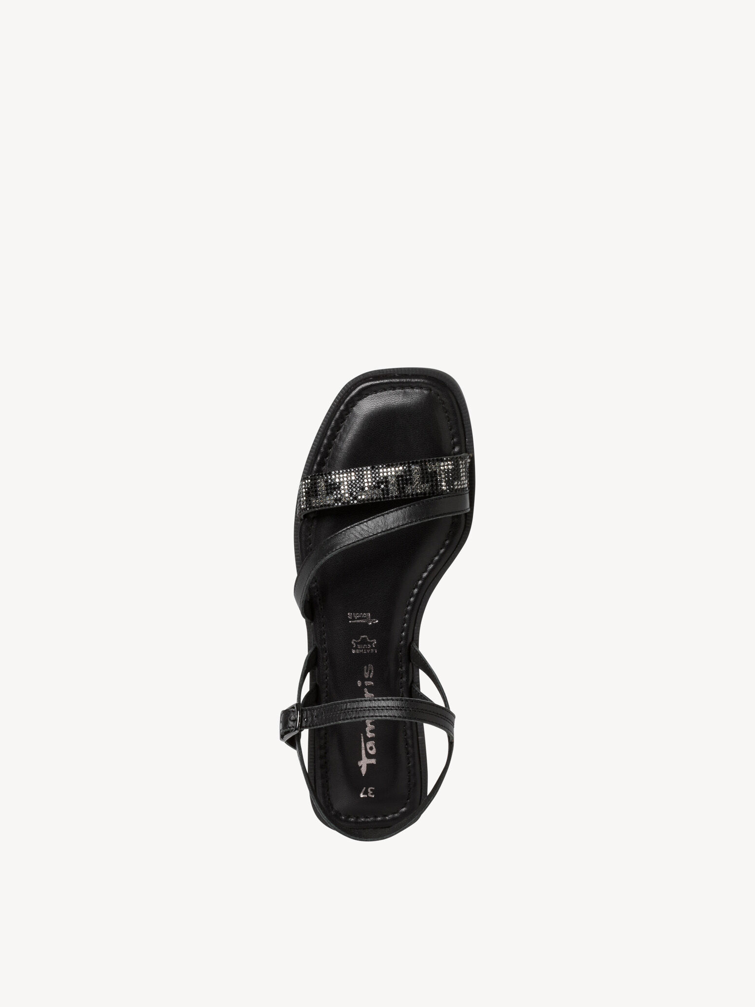 Sandale en cuir - noir