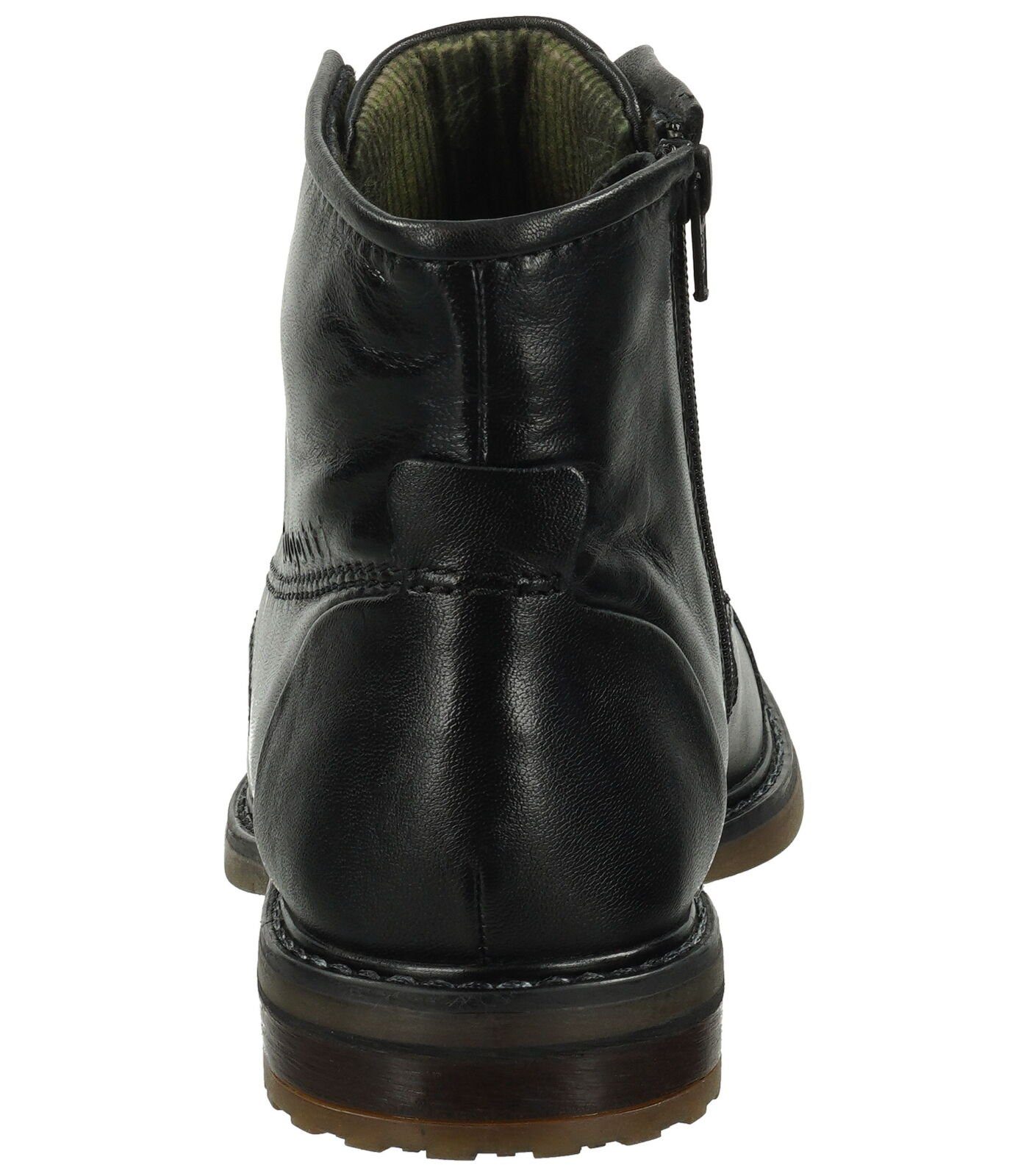 bugatti Stiefelette Leder Schnürstiefelette