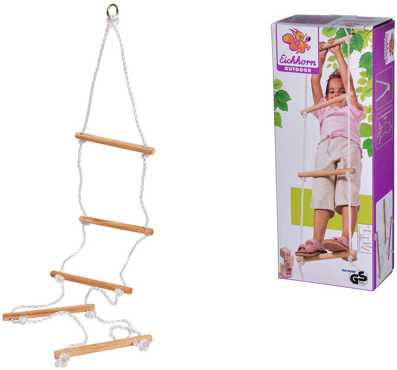 Eichhorn Strickleiter Holzspielzeug, Outdoor
