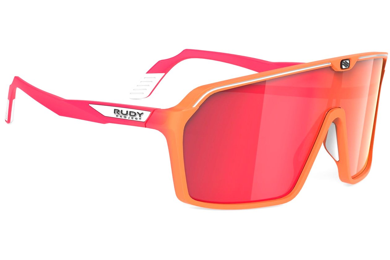 Rudy Project Spinshield Mandarin Fade Coral Matte - Multilaser Red