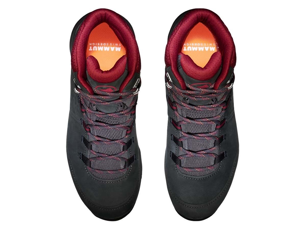 Mammut Nova IV GTX Mid Black-Blood Red Damen Wanderschuhe