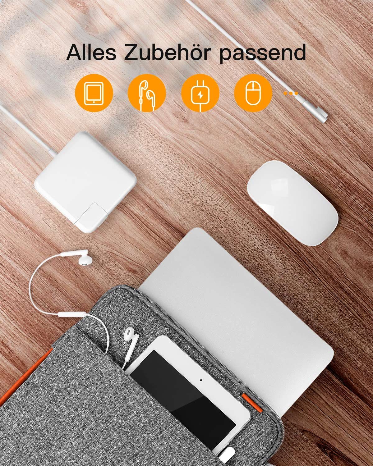 Inateck Laptop-Hülle 360° Rundumschutz für 13-14 Zoll MacBook Air/Pro M3 M2 M1