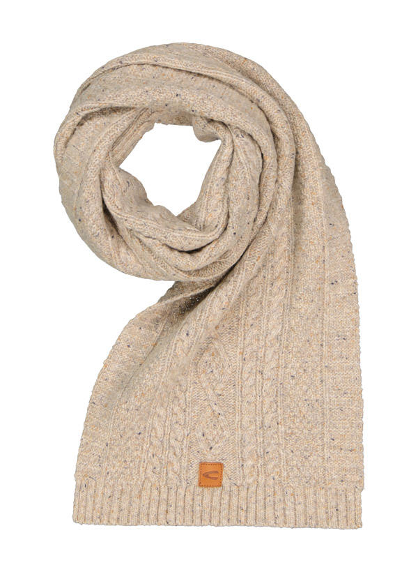 camel active, Schal, Wolle-Alpaka, beige meliert