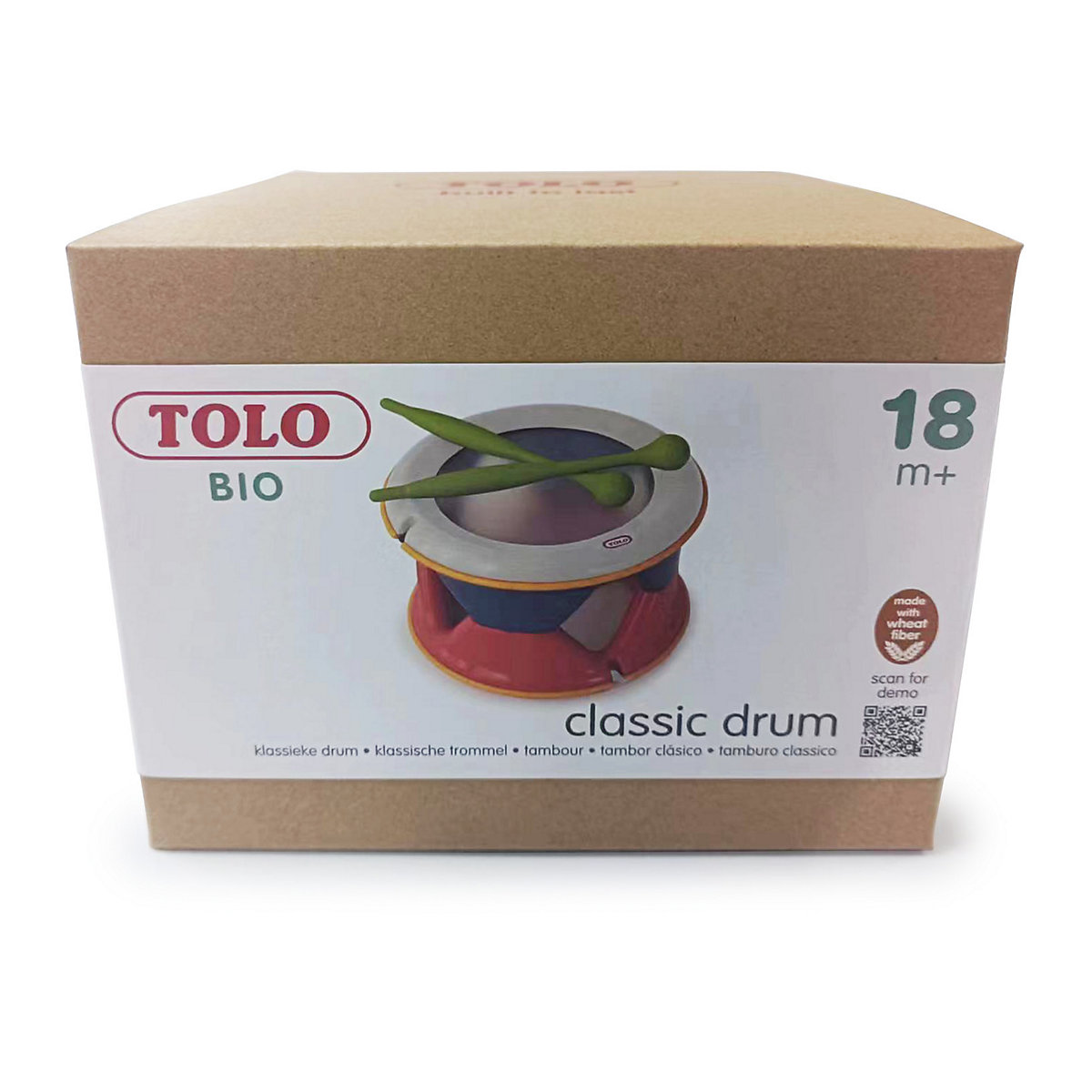 Bio Spielzeug-Trommel