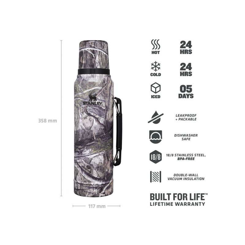 Stanley Classic Legendary Bottle 1.1qt \/1l Country DNA Mossy Oak