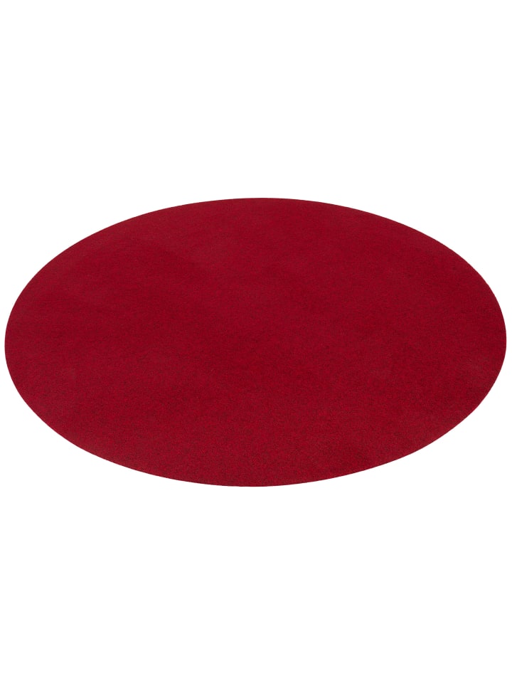 Snapstyle Kunstrasen Rasenteppich mit Noppen Kingston Rund in Rot günstig kaufen