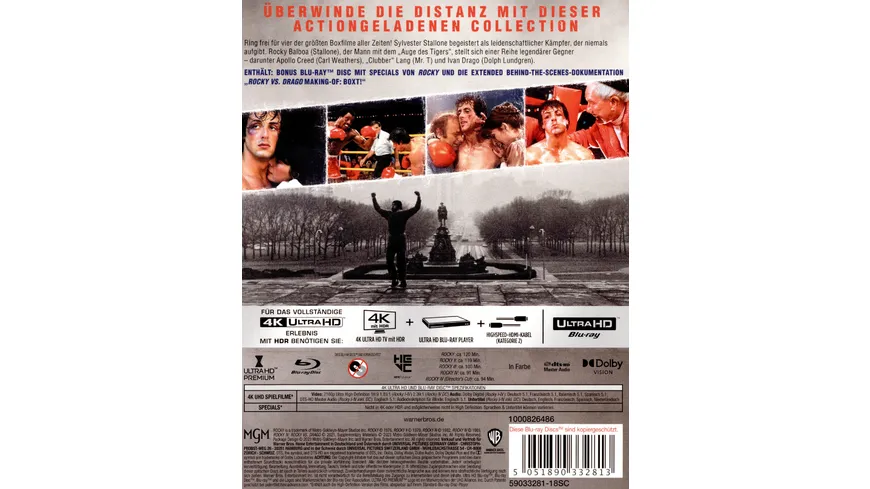Rocky - The Knockout Collection (I-IV)  (4K Ultra HD)