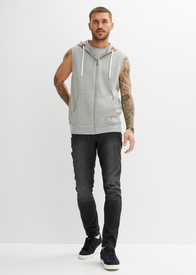 Sweatweste mit recyceltem Polyester