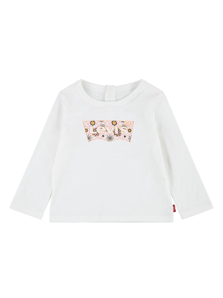 Levi's Kids Longsleeve in Weiß günstig kaufen