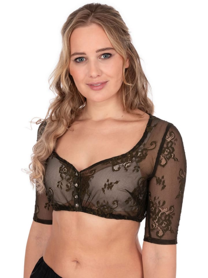 MarJo Dirndlbluse HANNI-MARIA in grün günstig kaufen