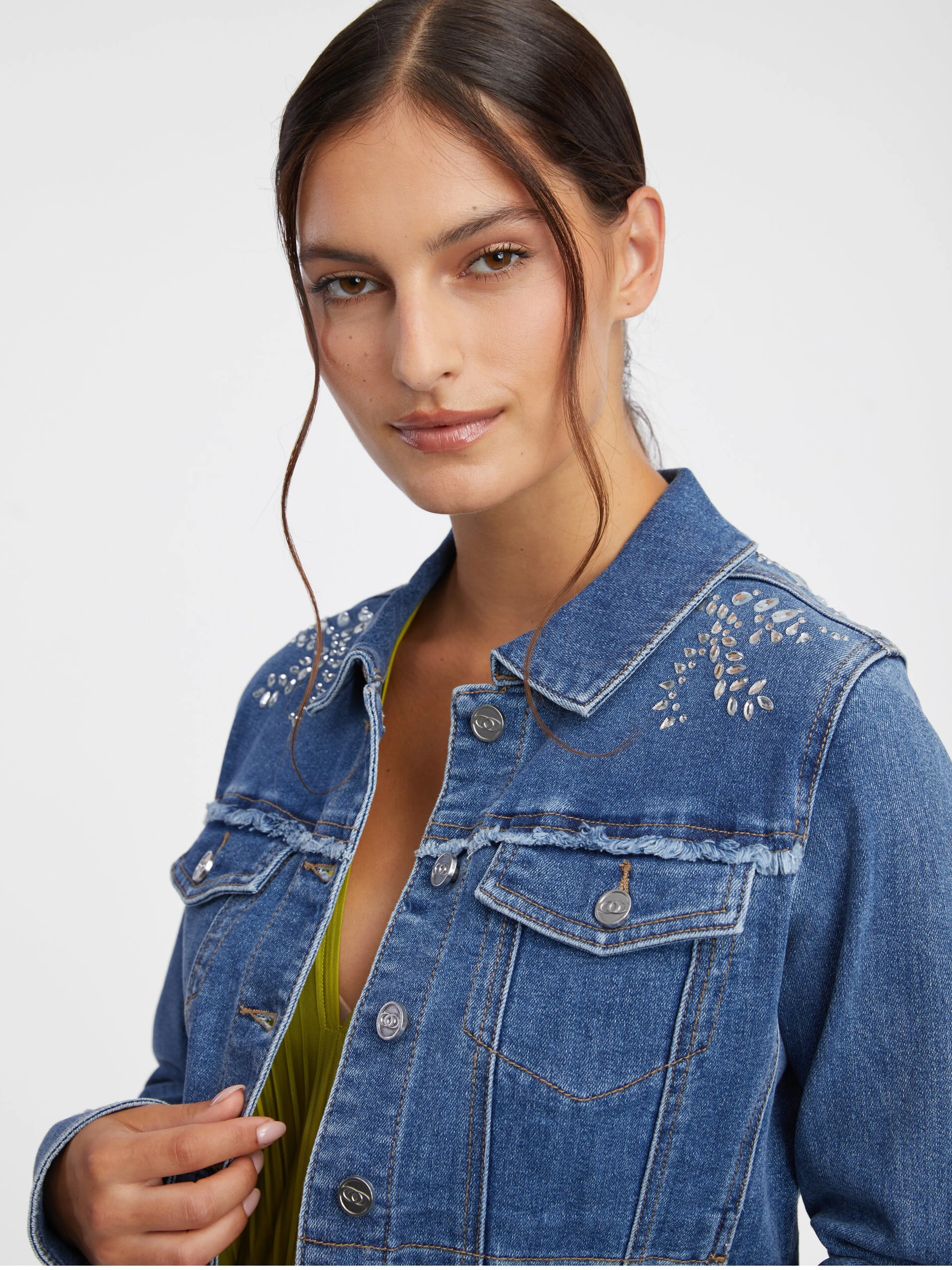 Blaue Damen-Jeansjacke ORSAY